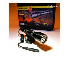 Nitecore MH25 860 lumen vadászlámpa szett mágneses szerelékkel
